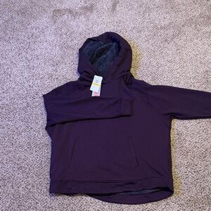 32 Degrees Purple Sherpa-Lined Hooded Sweatshirt